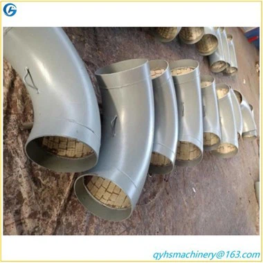 Tubo e cotovelo de aço revestido de cerâmica resistente à abrasão